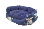 Laura Ashley Deluxe lumber Dog Bed Blue