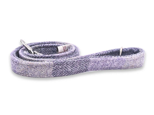 Harris Tweed Lavender Block Check Lead  
