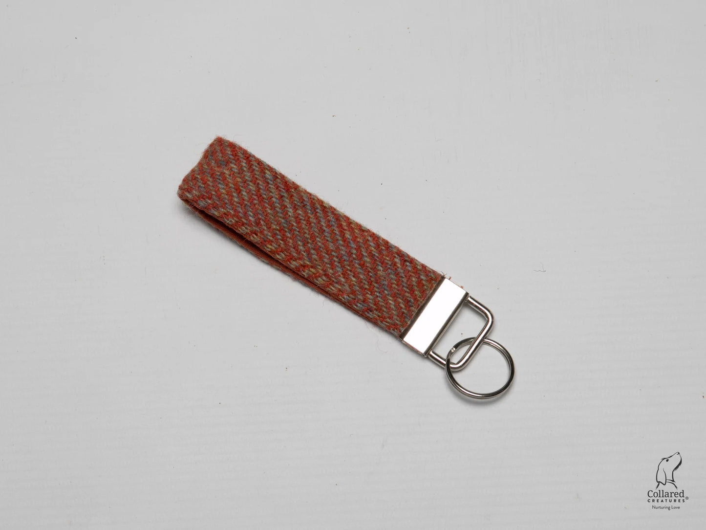 Harris Tweed Key ring Mandarin