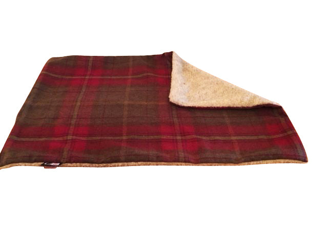 Sherpa Fleece dog Blanket monmouth check