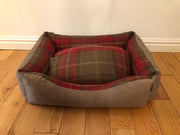 GB Settee Dog Bed Country Check Monmouth Check