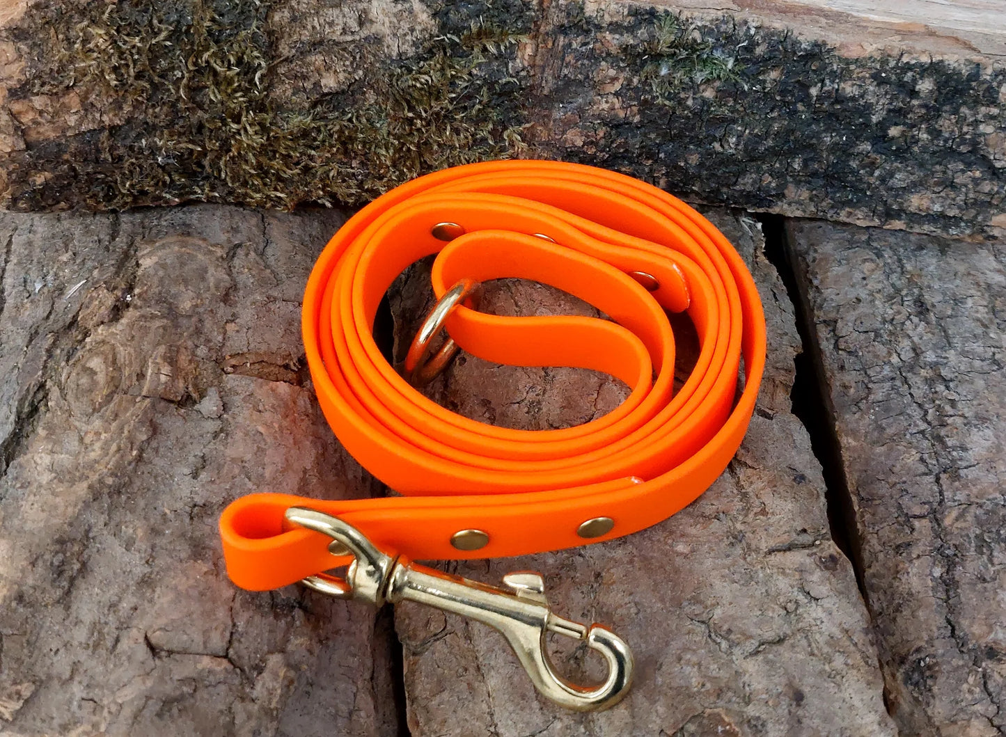 waterproof dog leads uk made Neon Orange