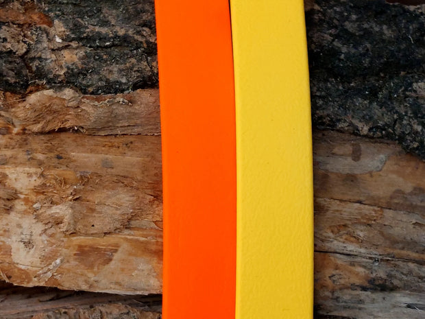 waterproof dog leads uk made multi coloured Neon orange & yellow