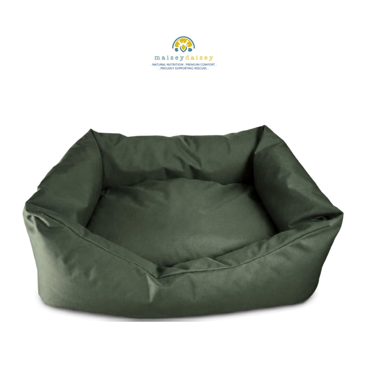 Dreamer Snug Waterproof Sofa Dog Bed - Olive Green
