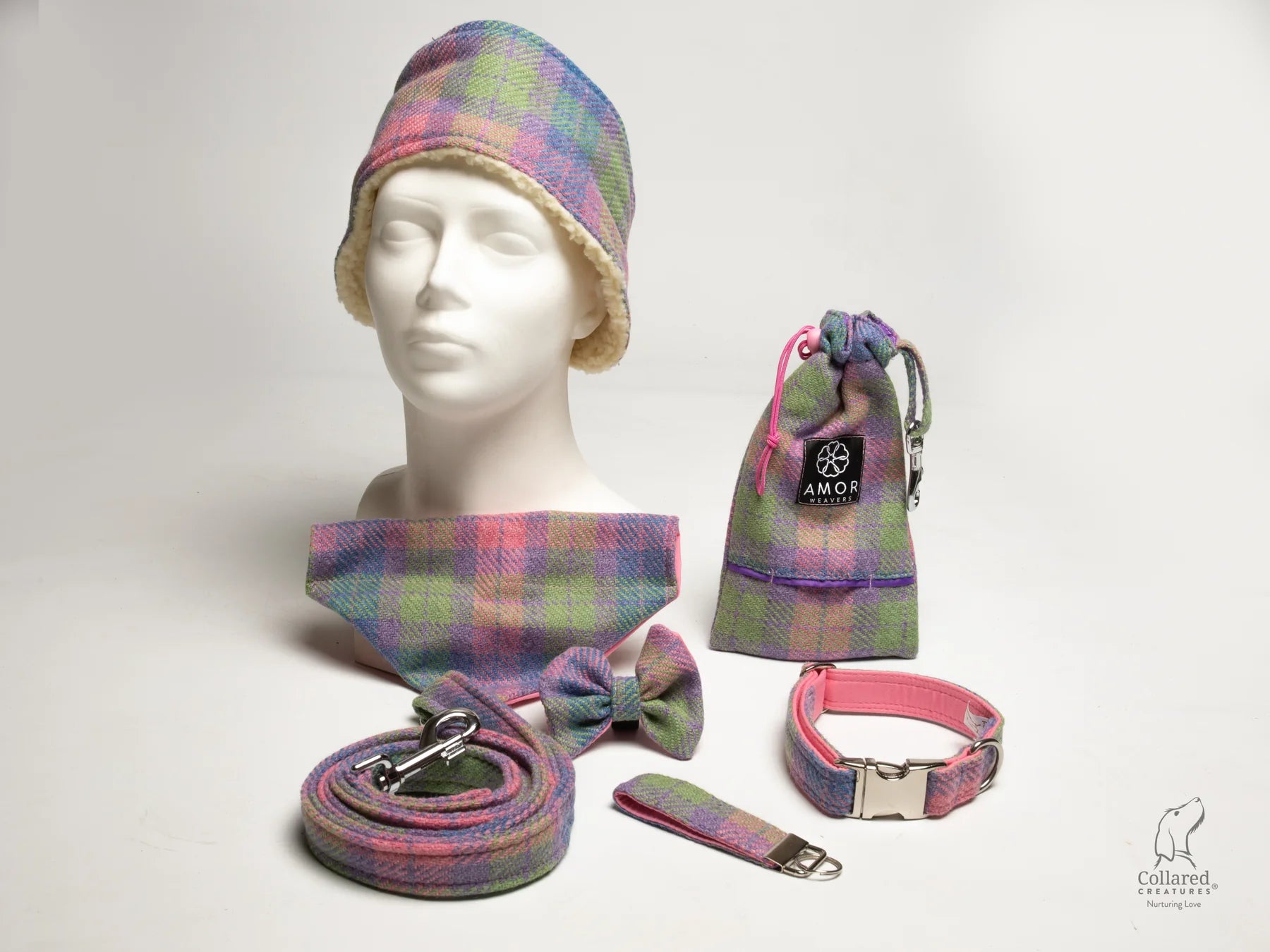 Harris Tweed hydrangea check collection