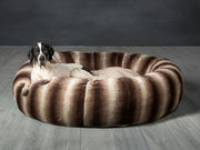 Collared Creatures Luxury Donut Bed Beige