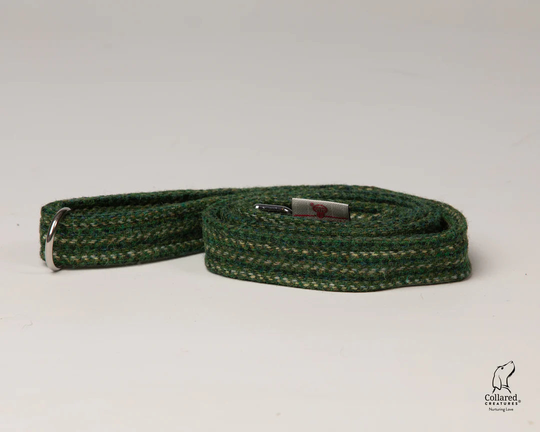 Harris Tweed Dashes of Green Lead