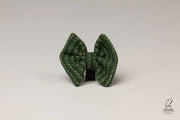 Harris Tweed Dashes of Green Bow tie