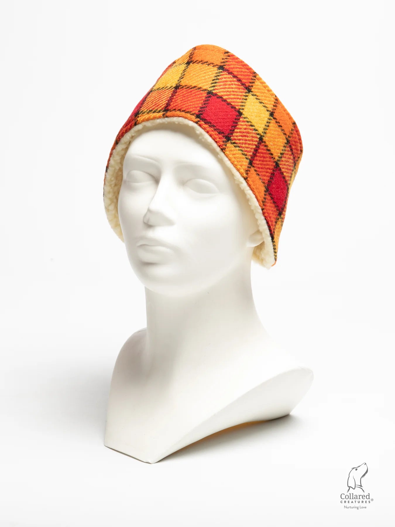 Harris Tweed Sunset Check Ladies headband