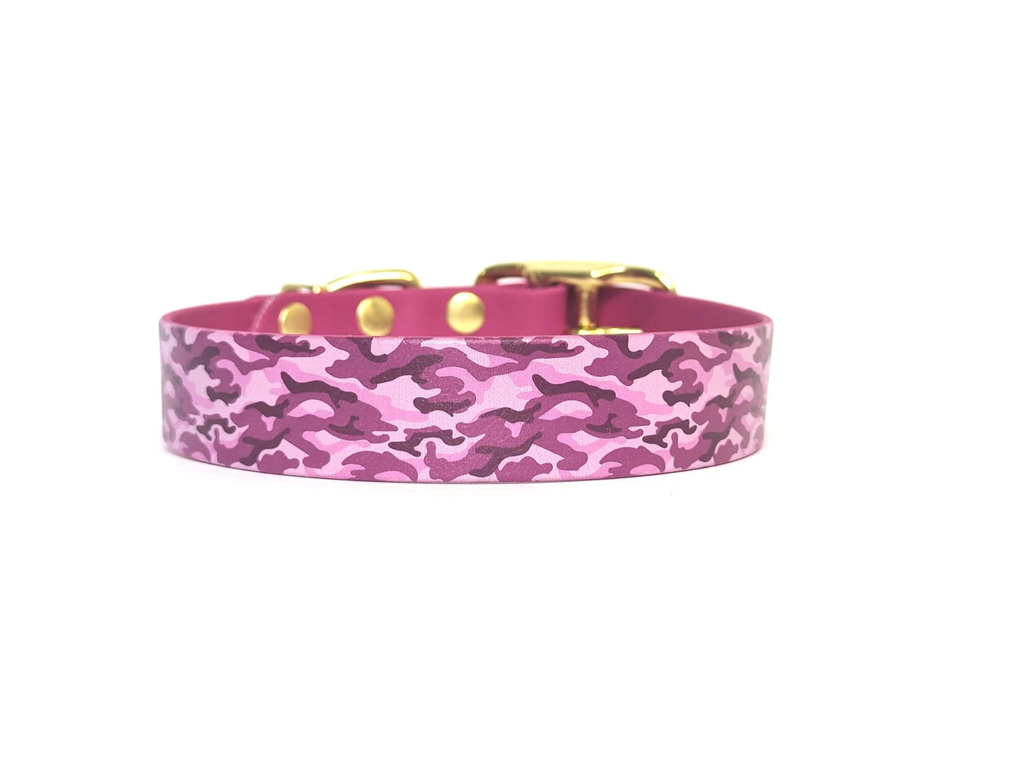 Waterproof pink Camouflage dog collar