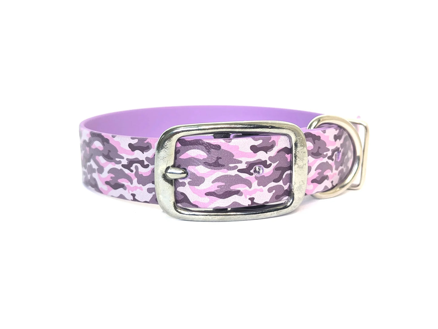 Lilac Camouflage dog collar