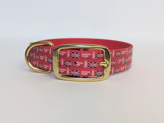 London Town Double decker dog collar