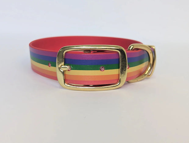 Rainbow LGBTQ Dog Collar