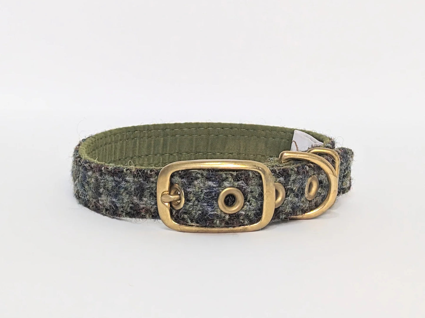 Harris Tweed Autumn Houndstooth Buckle collar