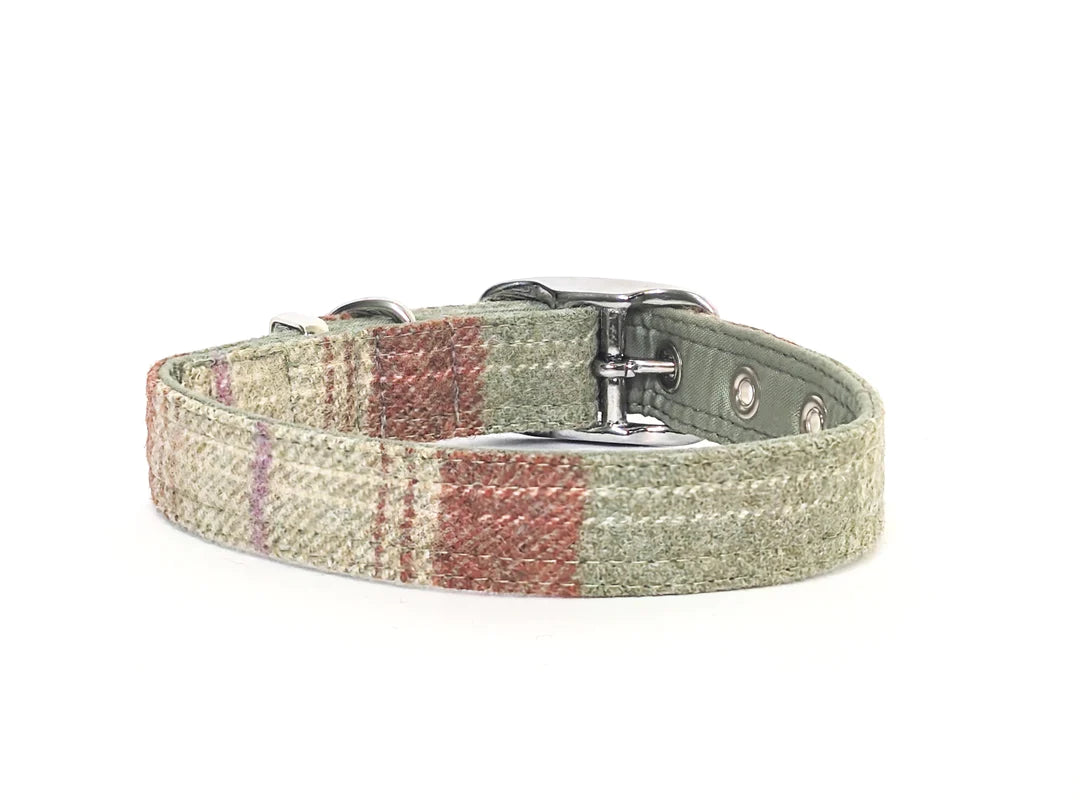 Abraham Moon Sky Agate Check  Collar