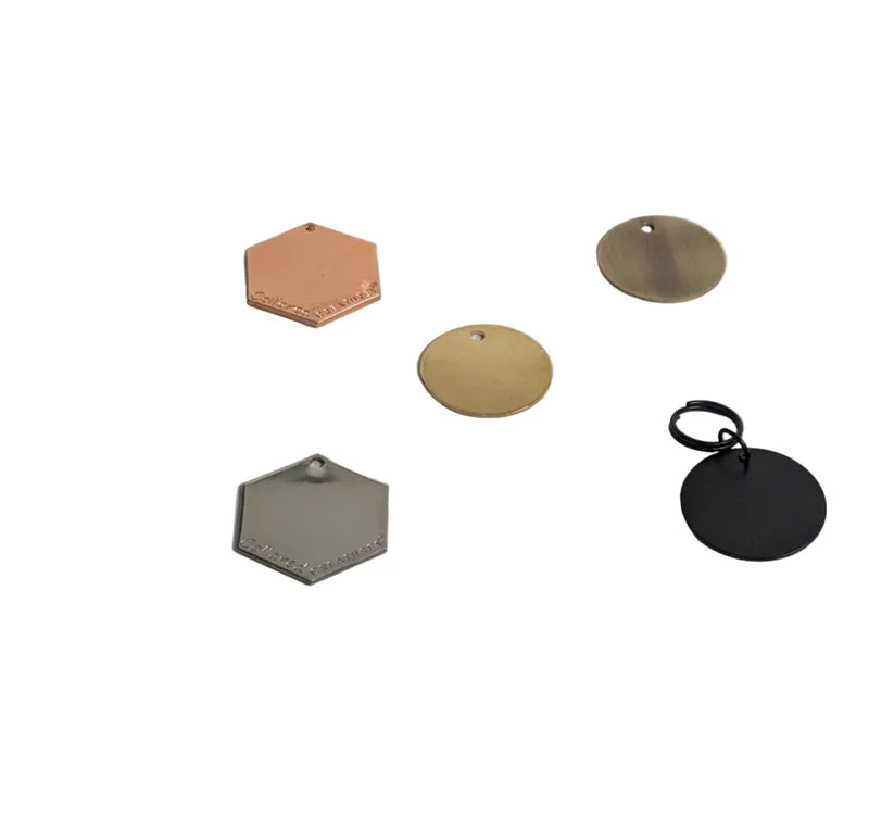 Colour metal options for Dog Tags