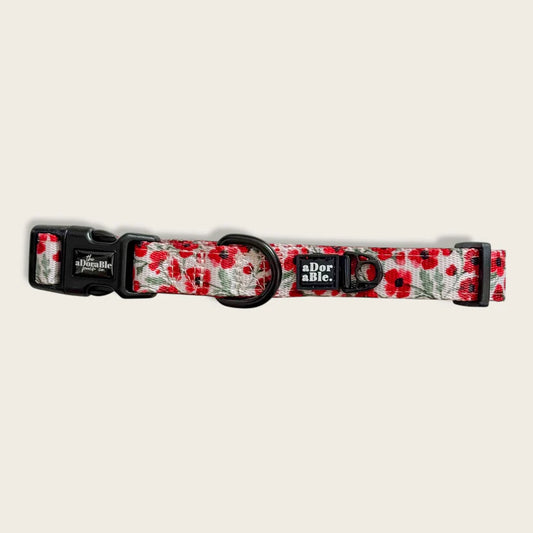 aDoraBle Pooch Painted Poppy Dog Collar