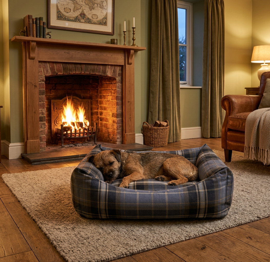 Dreamer Snug Tartan Dog Bed | Grampian Beagle Tartan