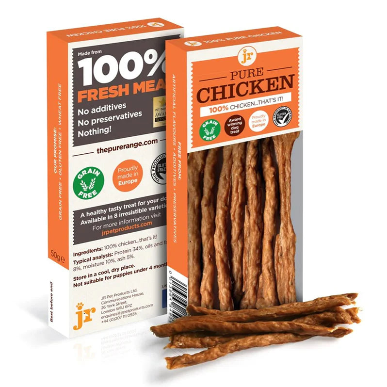 JR Pure Chicken Sticks for Dogs | 100% Natural Grain-Free High Protein Dog Treats