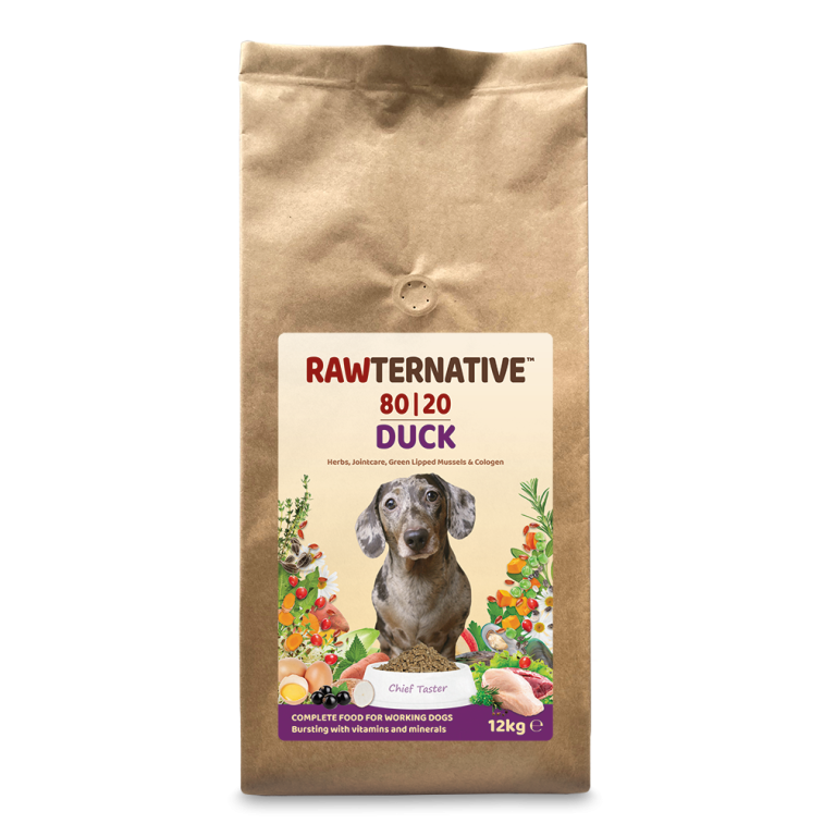80/20 Raw Alternative Dog Food, Duck Grain & Gluten Free