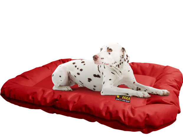 Waterproof luxury bolster dog mat red