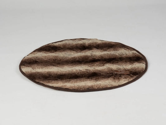 Dog Cave Bed Blanket round beige