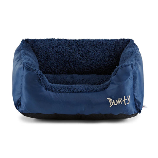 Bunty Fleece deluxe dog bed small blue