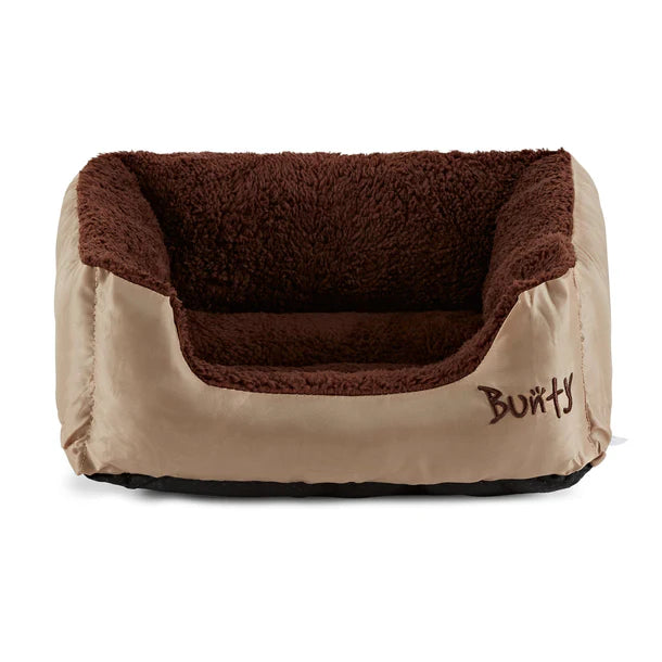 Bunty Fleece deluxe dog bed small cream