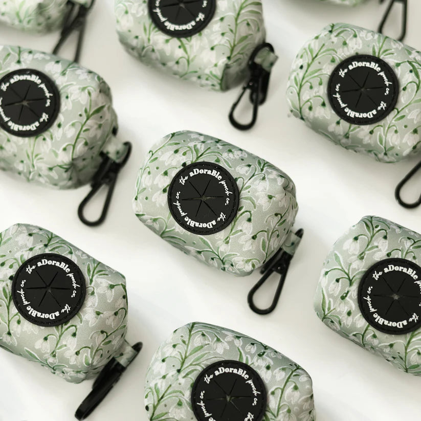 Silent Snowdrops Dog Poop Hag Holder & Treat Bag