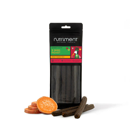 Gourmet Christmas Long Sausage For Dogs 3 bird roast