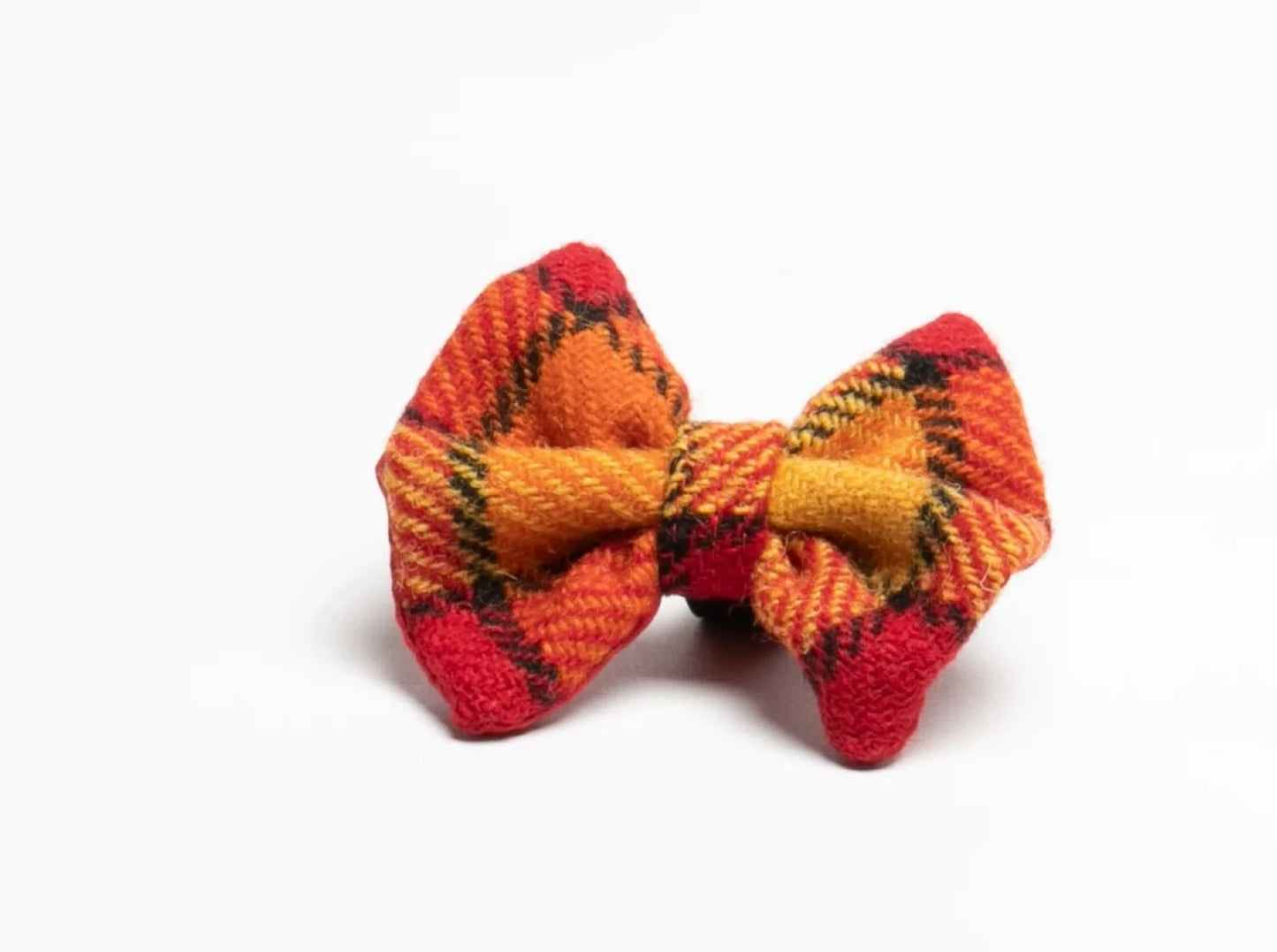 Harris tweed Dog Bow Tie Sunset