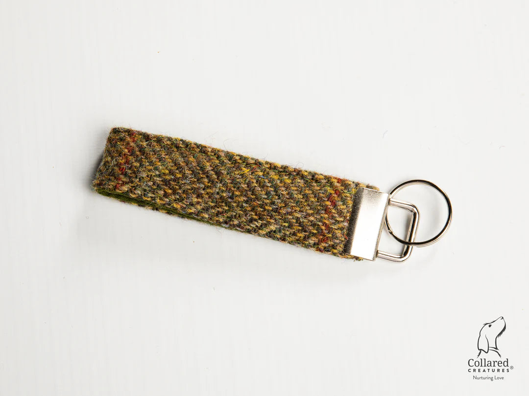 Harris Tweed Keyring Totally Traditional herringbone