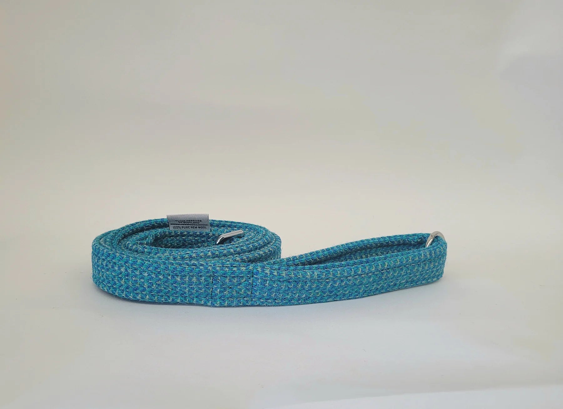 Harris Tweed Turquoise Fleck Dog Lead