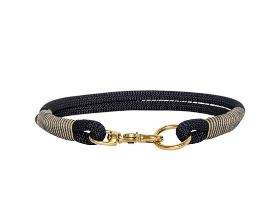 Navy Blue Rope Dog Collar