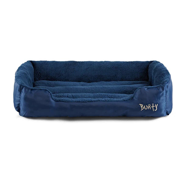 Bunty Fleece deluxe dog bed extra large blue