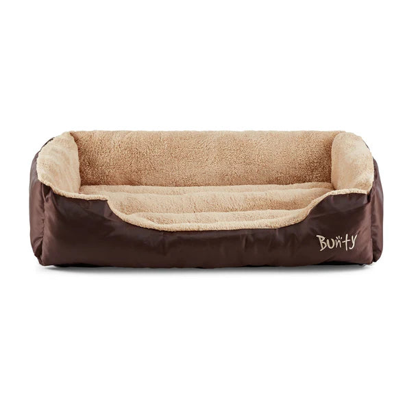 Bunty Fleece deluxe dog bed extra large brown