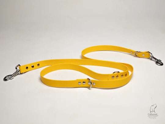 waterproof Training dog leads UK made Yellow