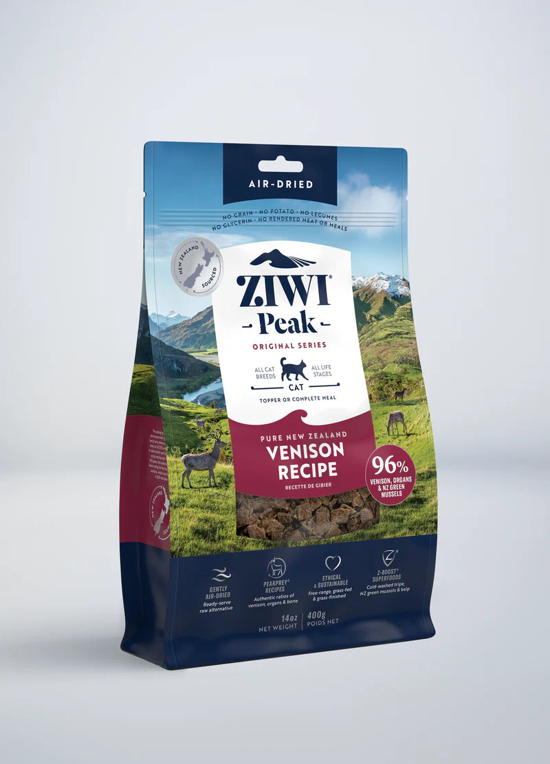 ZIWI Peak Air-Dried Venison Cat Food – Single Protein Novel Recipe
