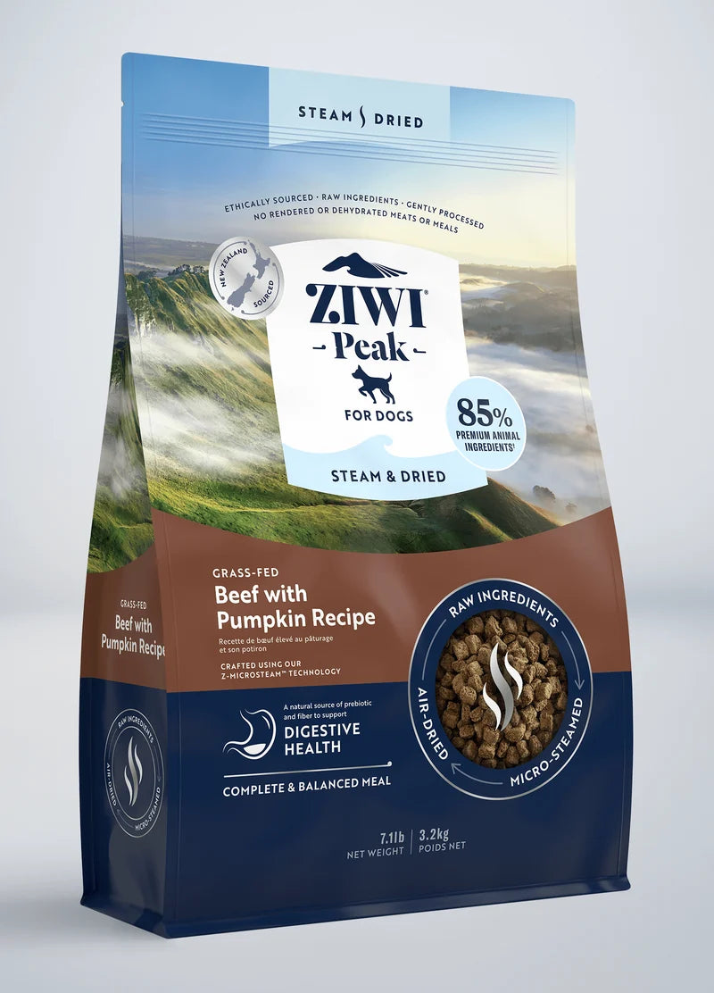 ZIWI Peak Steam & Dried Beef Dog Food Pumpkin Recipe 3.2kg