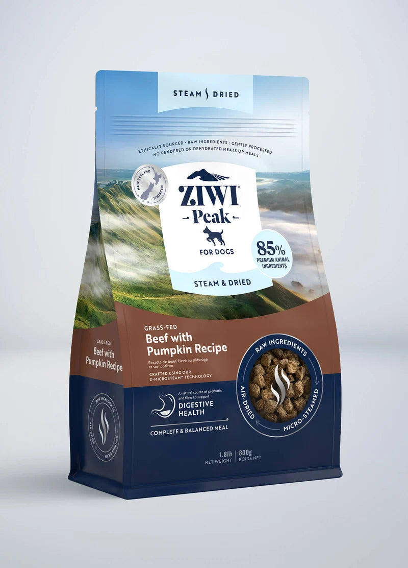 ZIWI Peak Steam & Dried Beef Dog Food Pumpkin Recipe 800g