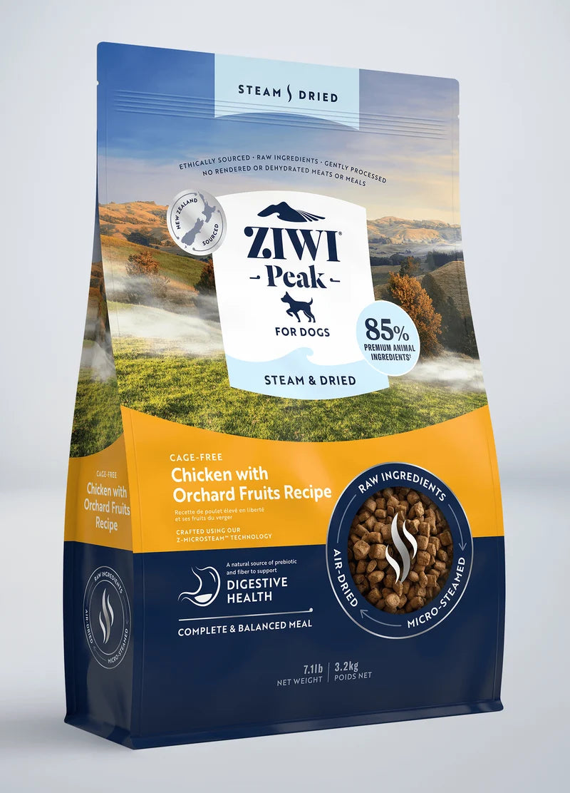 ZIWI Peak Steam & Dried Chicken with Orchard Fruits Dog Food 3.2kg
