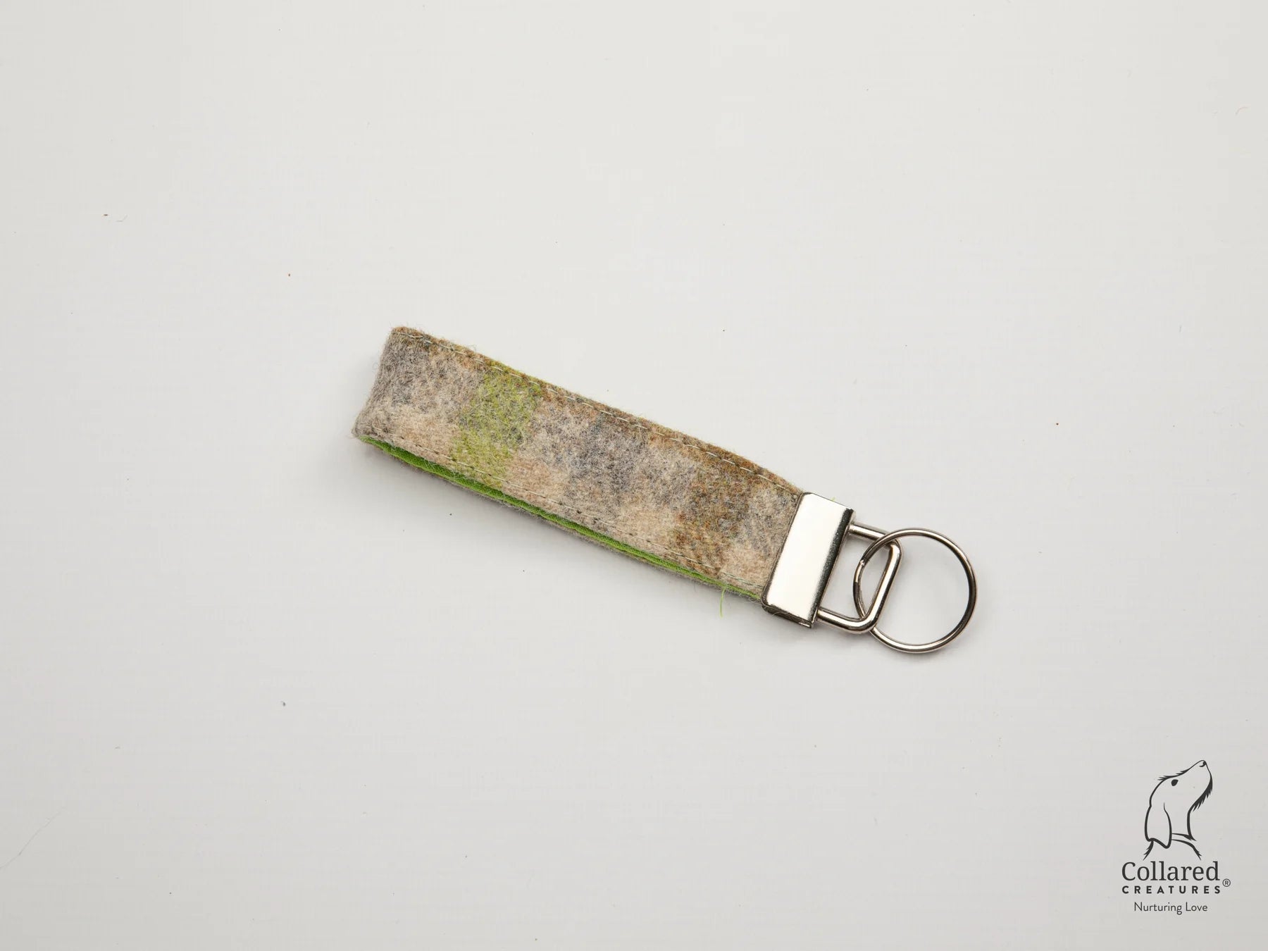 Abraham Moon Bibury Lichen Wool Keyring