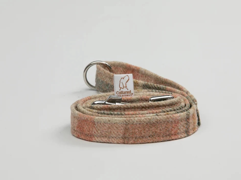 Abraham Moon Glen Coe Terracotta Luxury dog lead