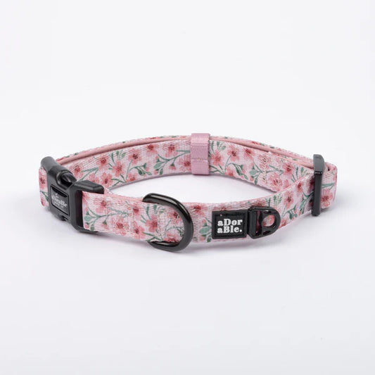 aDoraBle Pooch dog collar blushing blossoms