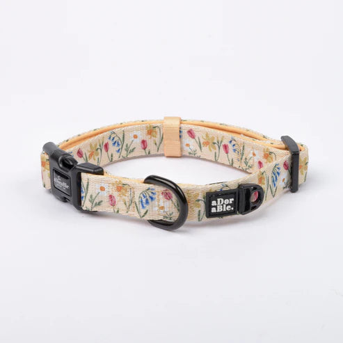 aDoraBle Pooch dog collar spring garden