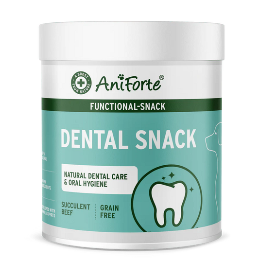 AniForte® Dental Snack for Dogs – Natural Grain-Free Teeth Cleaning Treats with Peppermint for Fresh Breath