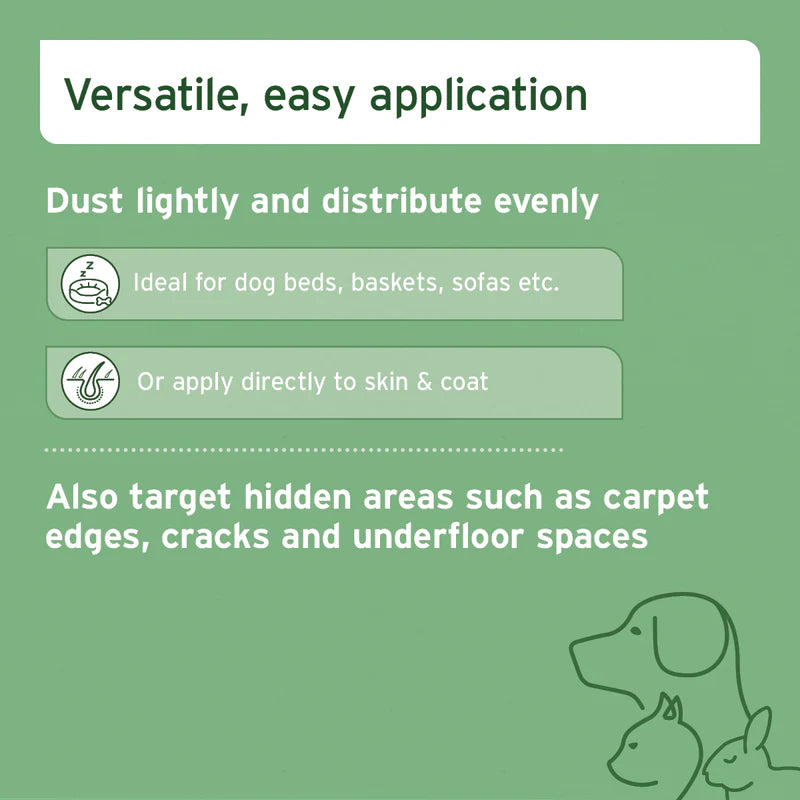 Instructions for using Diatomacous Earth Powder 