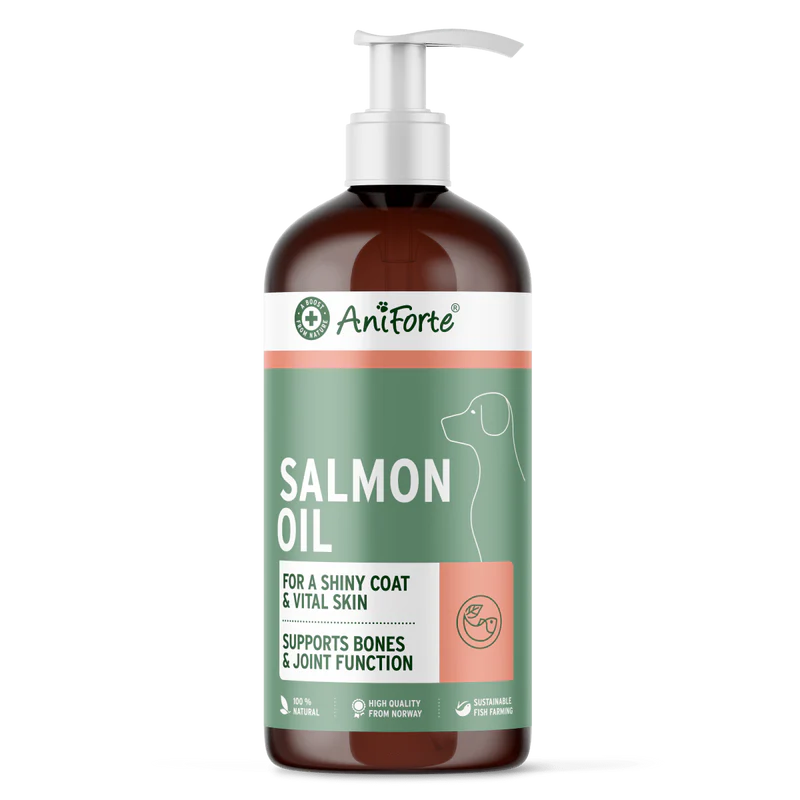 Salmon oil for dogs, cats & horses