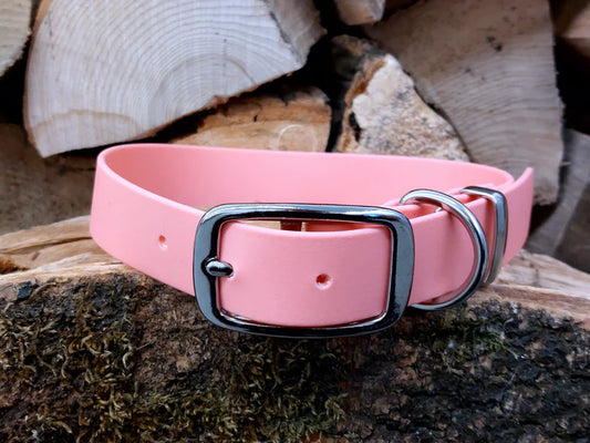 Waterproof Baby Pink Dog Collar