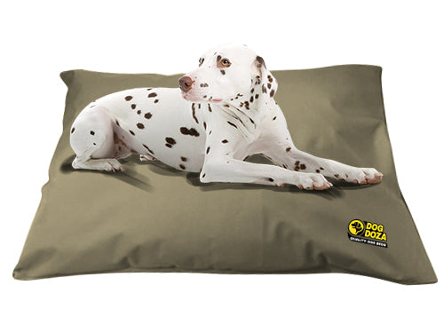 Luxury dog doza waterproof cushion dog bed beige